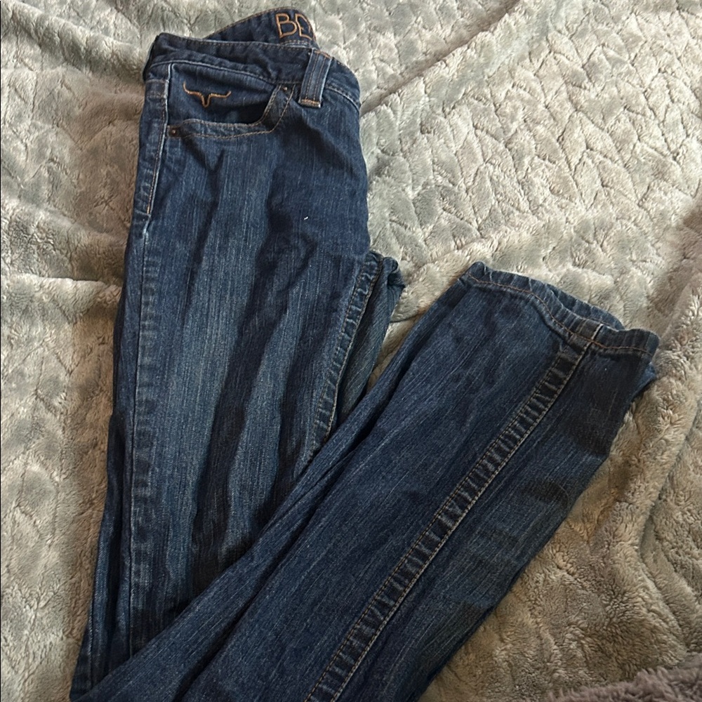 Kimes Ranch Women's Straight Leg Jeans - Dark Blue